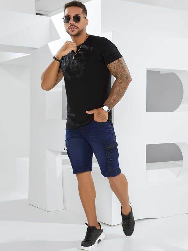 CAMISETA GOLA O MASCULINA PIT BULL Ref: 81968