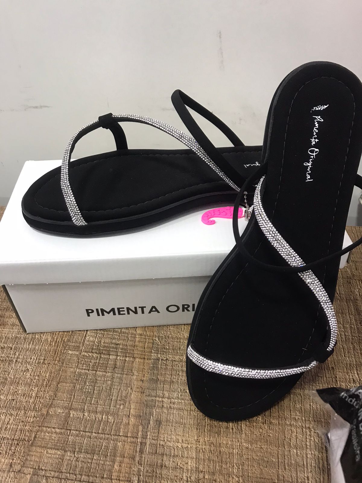 RASTEIRINHA COM STRASS MEIA CANA PIMENTA ORIGINAL REF 2418P