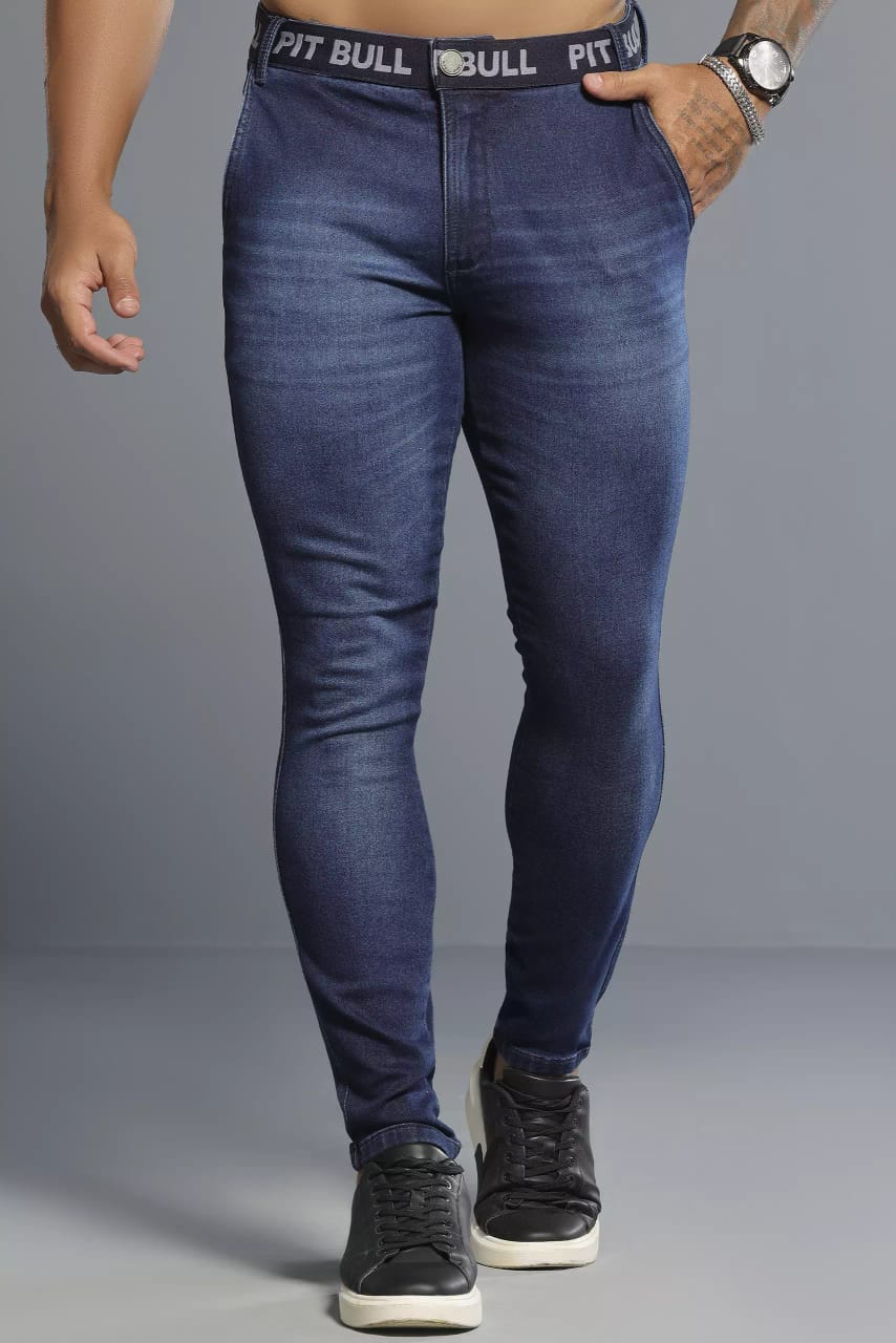 CALÇA MASCULINA PIT BULL JEANS MODERNA E ESTILOSA COM ELÁSTICO NO CÓS Ref: 82237