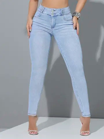 CALÇA SKINNY PIT BULL JEANS SOFISTICADA E MODELADORA COM CÓS FLEXÍVEL Ref: 87277