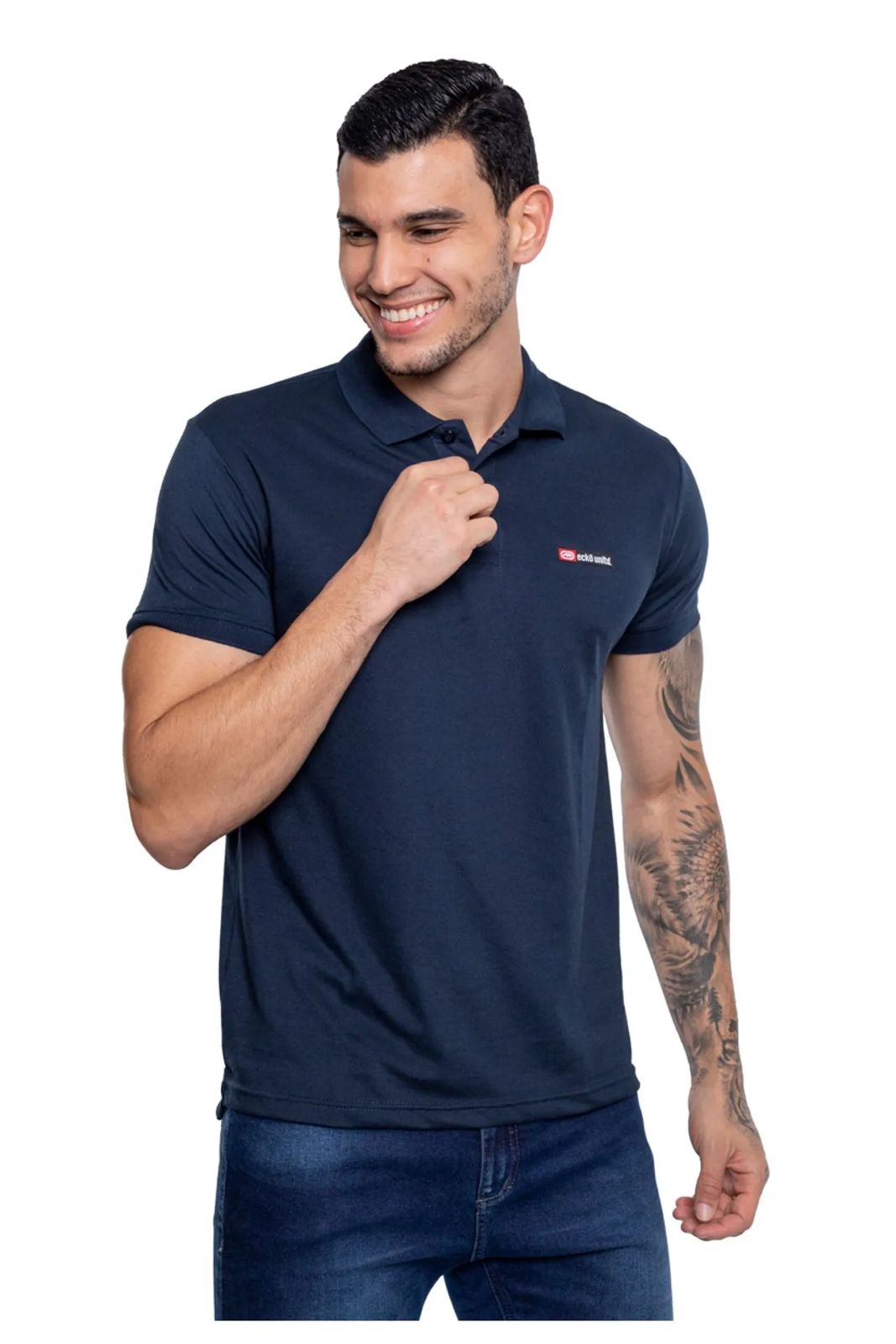 CAMISETA POLO MASCULINA ECKO PIQUET LABEL REF EK291