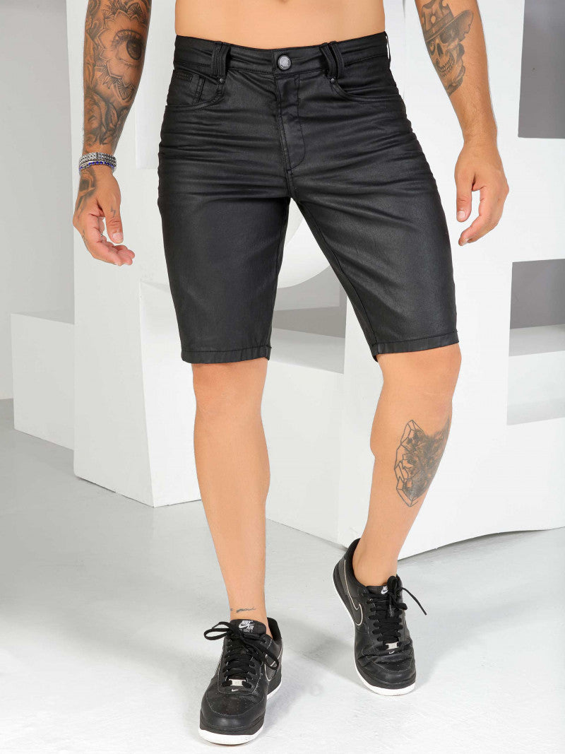 BERMUDA MASCULINO SLIM PRETO REF  81695