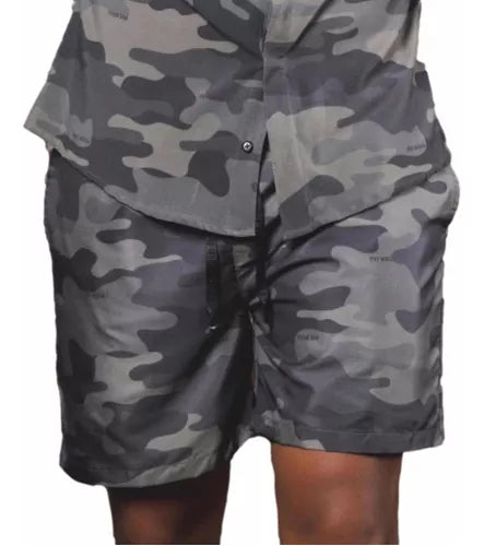 Short Masculino Pit Bull Jeans Camuflado Ref 42135
