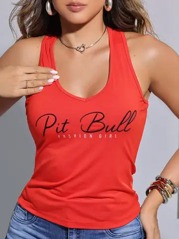 REGATA FEMININA CASUAL PIT BULL JEANS FASHION Ref: 85322
