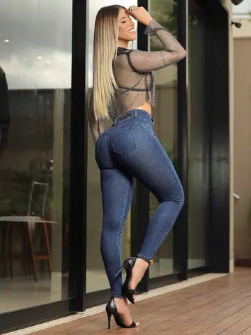 CALÇA SKINNY FEMININA MODELADORA PIT BULL JEANS Ref: 87238