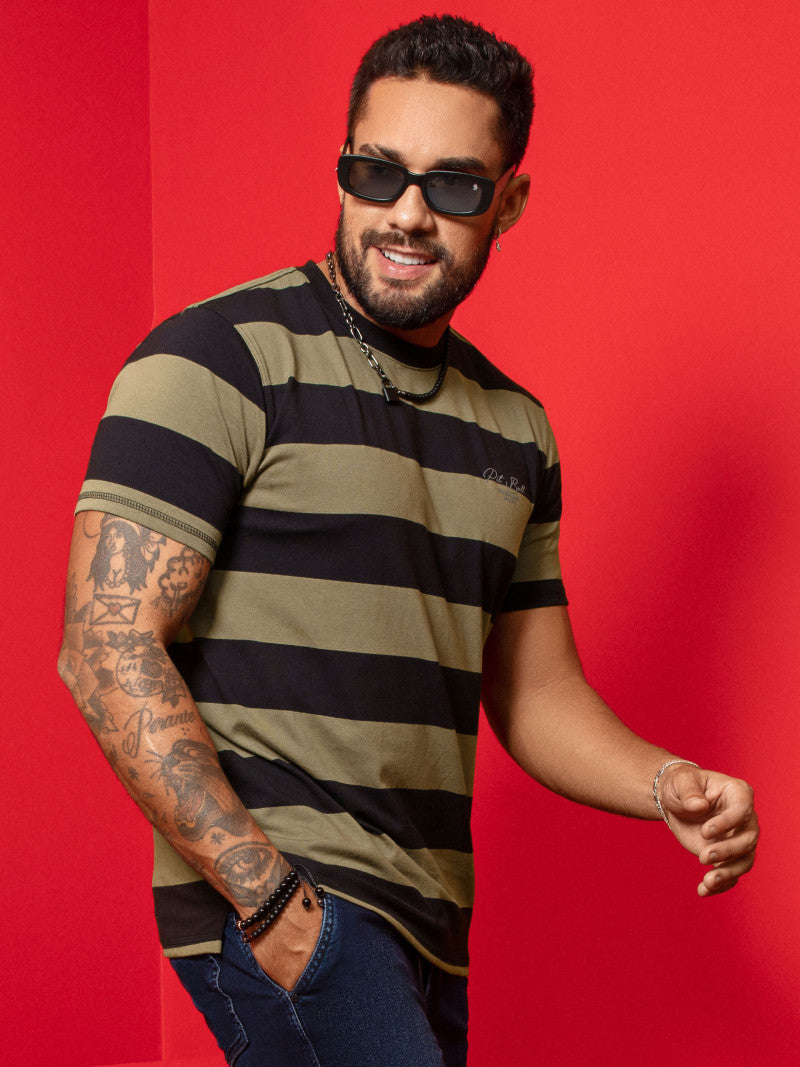 Camiseta Masculina Listrada 62001