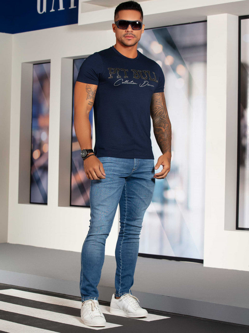 Camiseta Masculina  Pit Bull Original Ref 68645