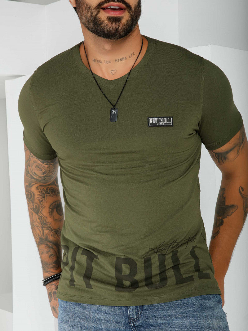 CAMISETA GOLA V PIT BULL JEANS REF 81011