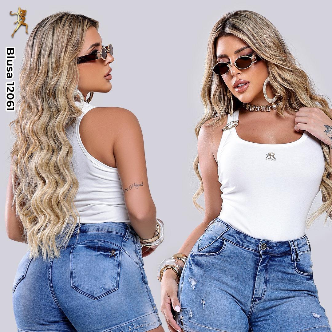 REGATA FEMININA RHERO JEANS REF 12061