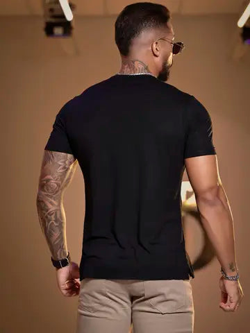 CAMISETA MASCULINA ESTILO CASUAL PIT BULL JEANS DIA A DIA MODERNA Ref: 86045