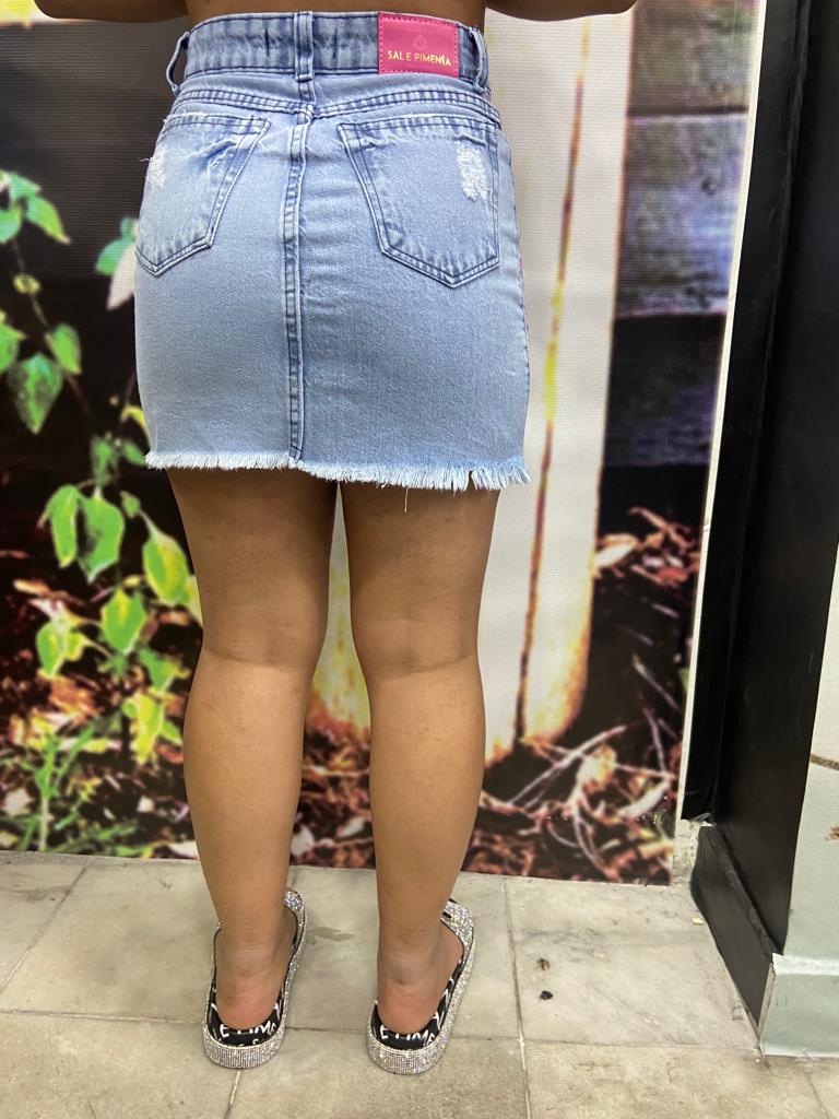 Saia Jeans Sal e Pimenta Ref 0223