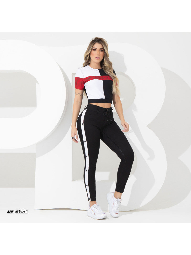 Calça Jogger Preta Pit Bull Original    Ref: 41846