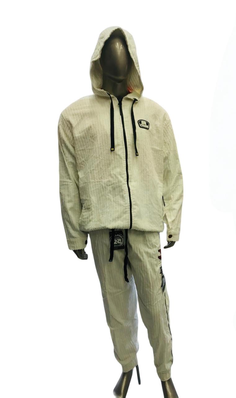 JAQUETA CYCLONE VELUDO RELAX TATTOO BRANCO REF 080503-600