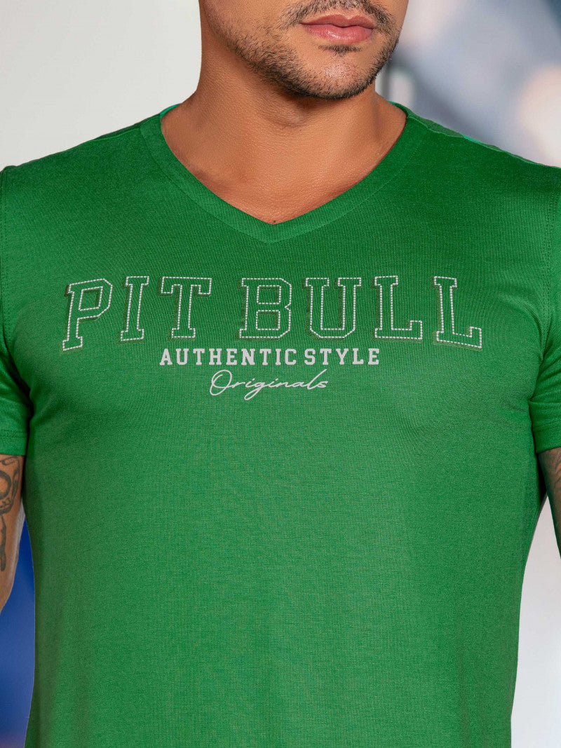 Camiseta Masculina Slim Pit Bull Jeans   Ref 79492