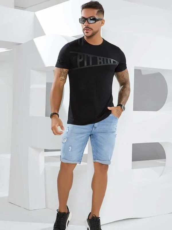 CAMISETA MASCULINA DE GOLA O Ref: 81468