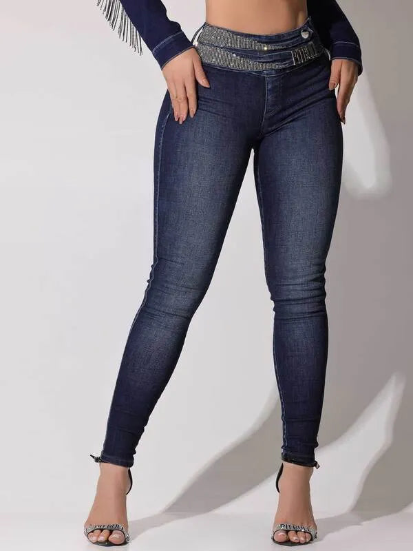 CALÇA JEANS FEMININA SKINNY PIT BULL  Ref: 81109