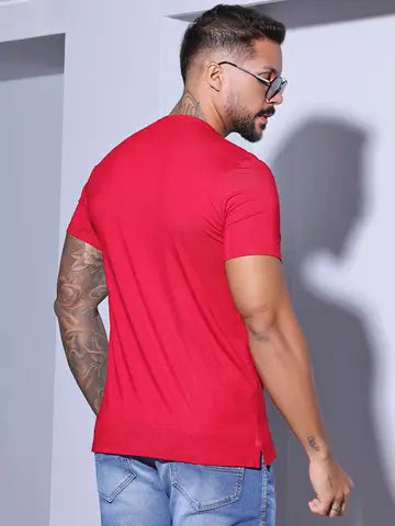 CAMISETA MASCULINA GOLA V COM LOGOMANIA PIT BULL JEANS 83825