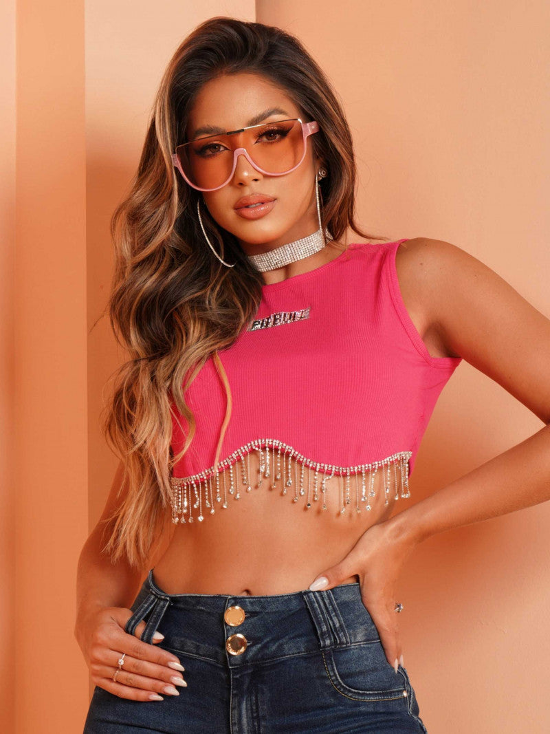 Cropped Regata Canelado Color  Pit Bull Jeans Ref 81191