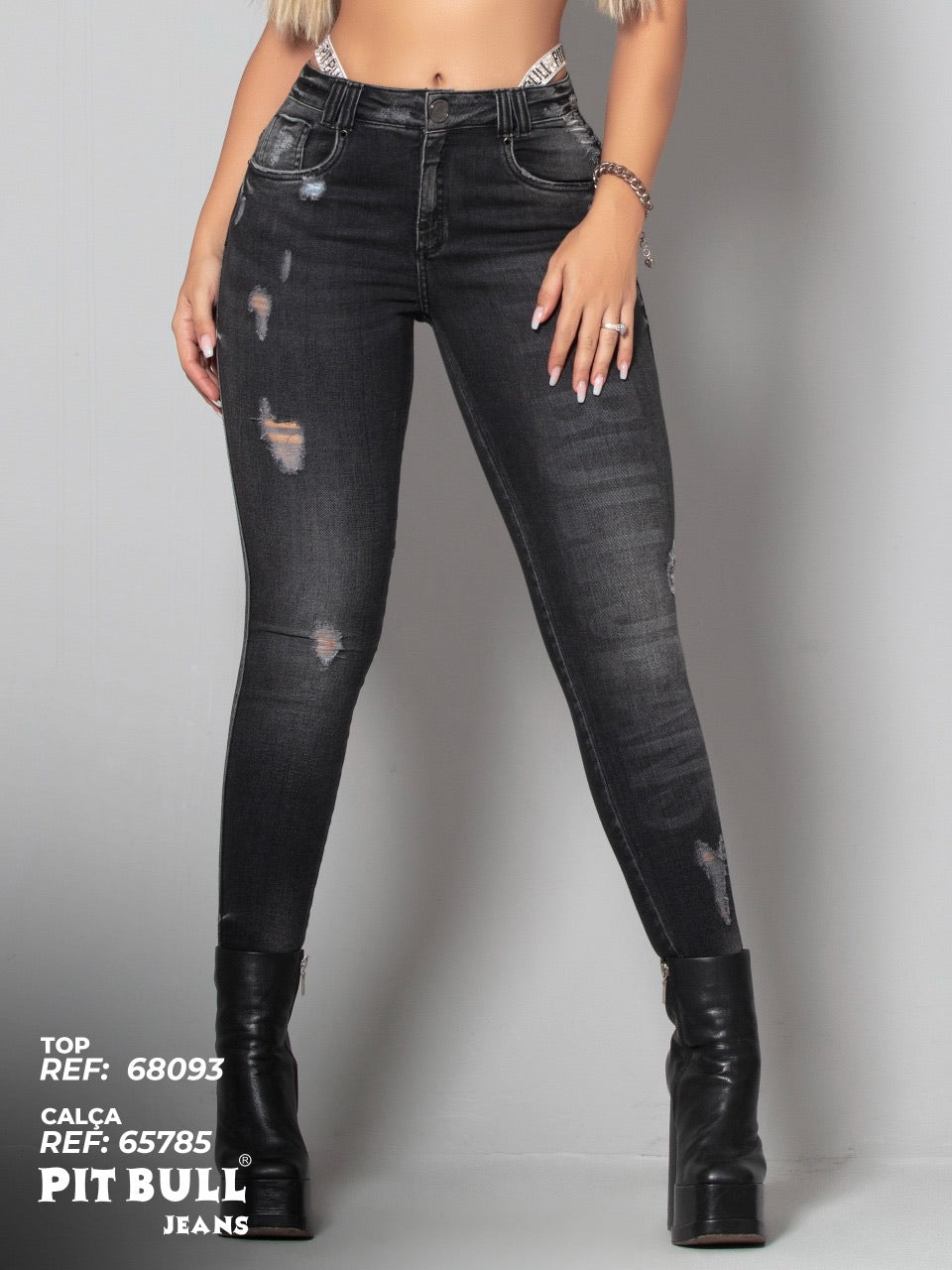 Calça Pit Bull Jeans Original Efeito Empina Bumbum Ref 65785