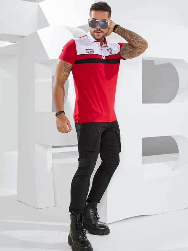 CAMISETA GOLA POLO MASCULINA PIT BULL Ref: 81793