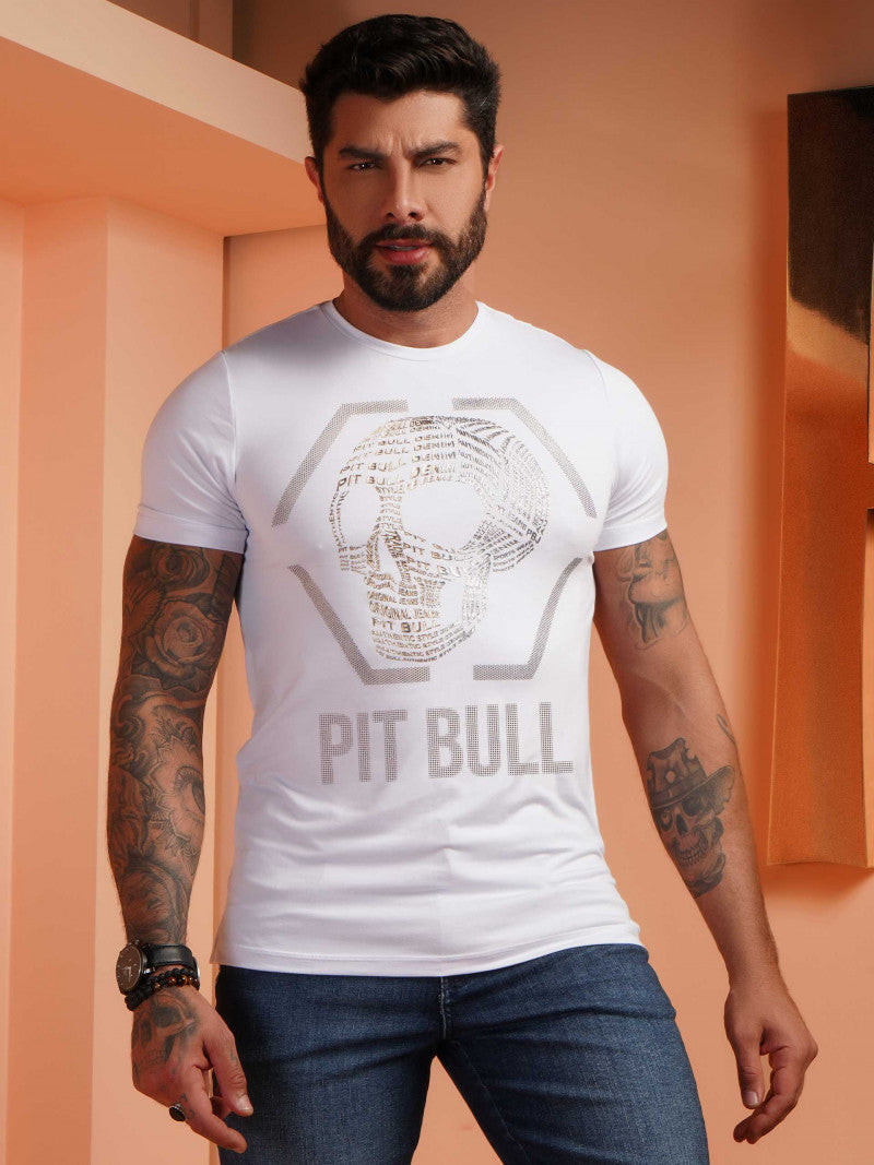 Camiseta Masculina Gola O Pit Bull Jeans Ref 79212