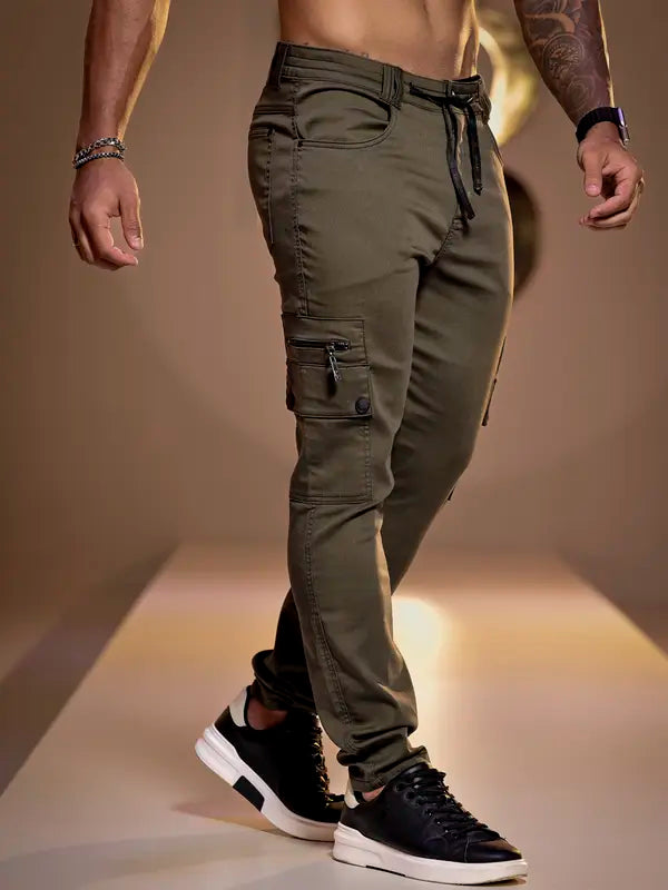 CALÇA JOGGER CARGO MASCULINA CONFORTÁVEL E ESTILOSA PIT BULL JEANS Ref: 84300
