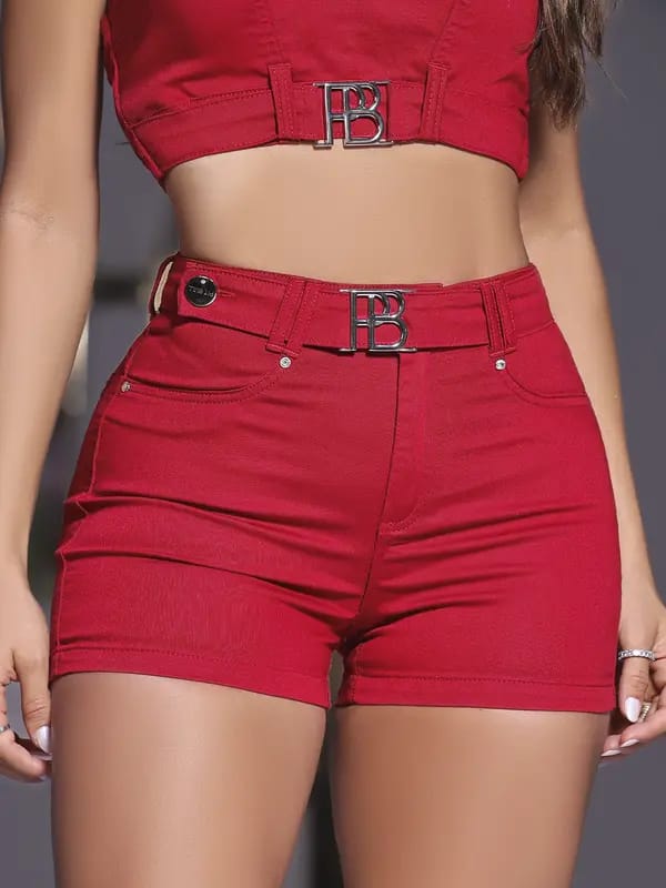 SHORT FEMININO MODELADOR PIT BULL JEANS    REF: 85912