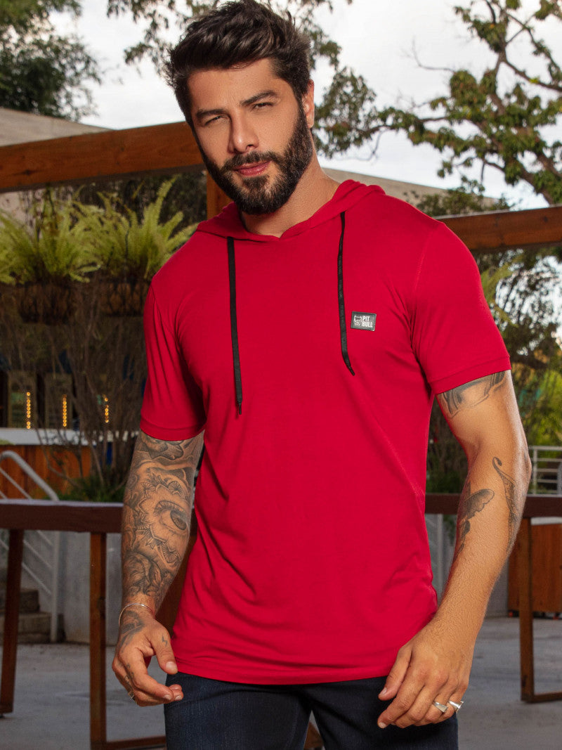 Camiseta Masculina Com Capuz Pit Bull Original ref 64230