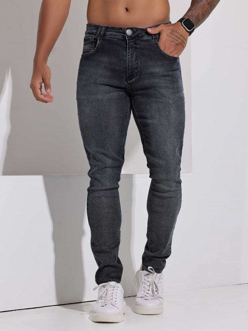 CALÇA JEANS MASCULINA SKINNY BLACK PIT BULL 63050