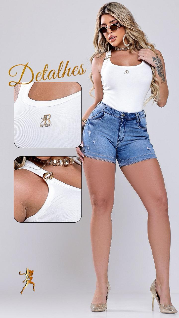 REGATA FEMININA RHERO JEANS REF 12061