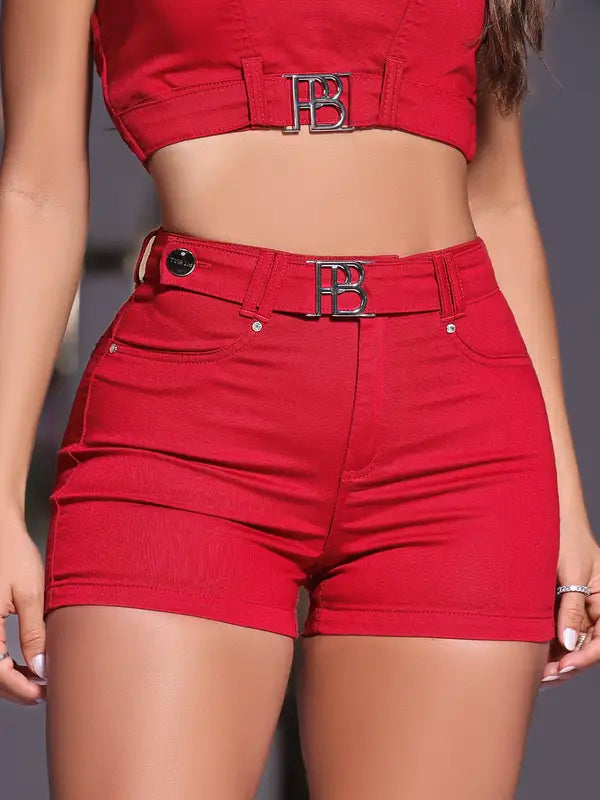 SHORT FEMININO MODELADOR PIT BULL JEANS    REF: 85912