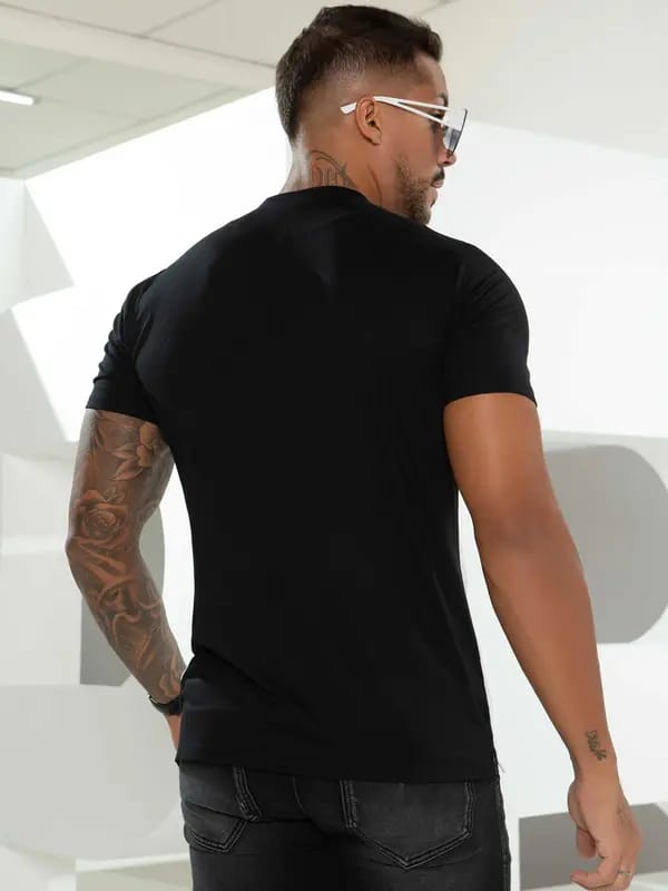 CAMISA MASCULINA PRETO E BRANCO MODERNA PIT BULL 82434