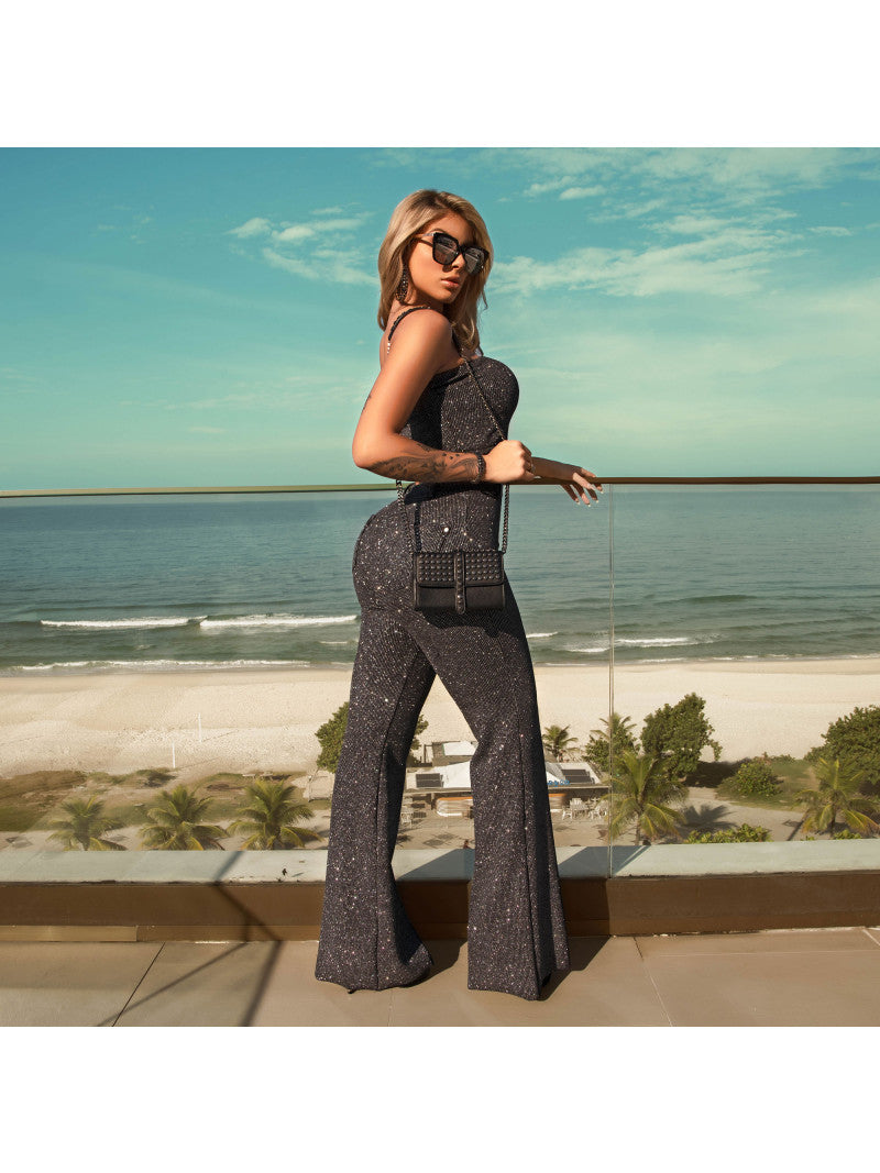 CALÇA FLARE DE BRILHO PIT BULL Ref 33746