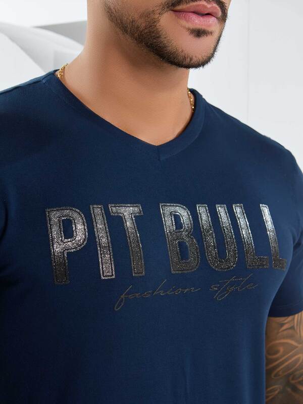 CAMISETA GOLA V MASCULINA  PIT BULL Ref: 81958