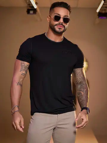 CAMISETA MASCULINA ESTILO CASUAL PIT BULL JEANS DIA A DIA MODERNA Ref: 86045