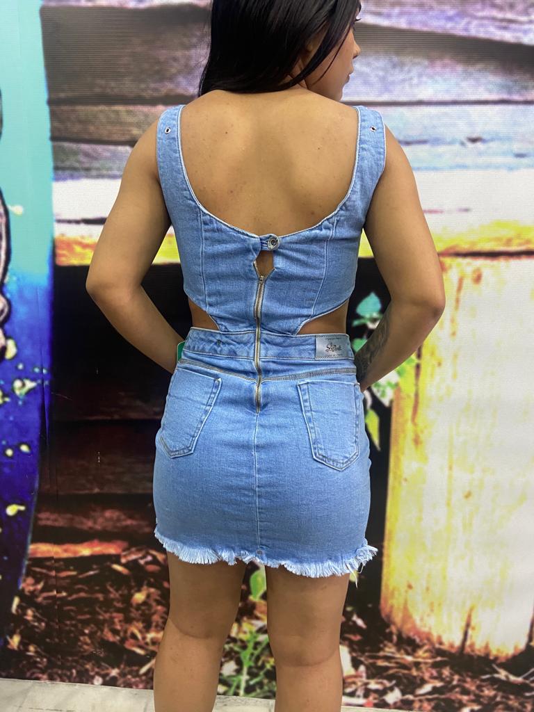Vestido Jeans Sal e Pimenta Ref 199305