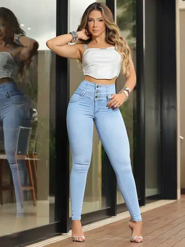 CALÇA CINTURA PERFEITA MODELADORA PIT BULL JEANS Ref: 84393