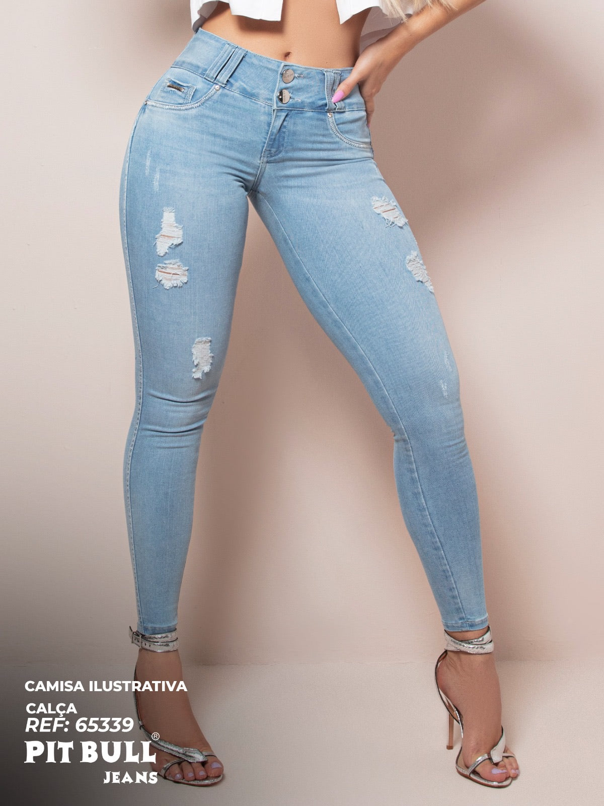 Calça Pit Bull Jeans Original Efeito Empina BumBum Ref 65339