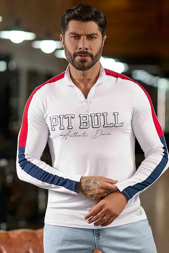 CAMISETA GOLA ALTA PIT BULL JEANS REF 83512