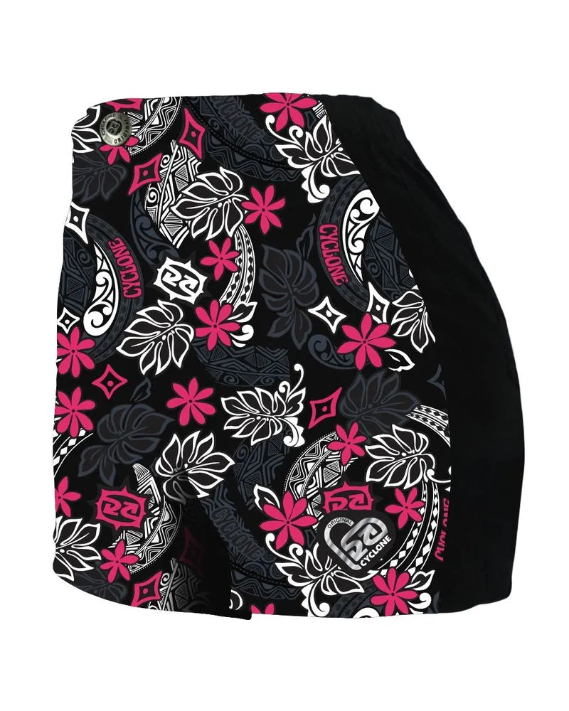 Short Feminino Cyclone Veludo Hawaiian Flower Light REF 110502681