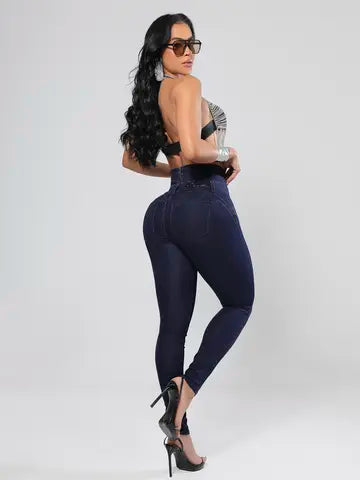 Calça Cintura Perfeita Lavado Escuro Modeladora e Sofisticada Pit Bull Jeans Ref: 87685