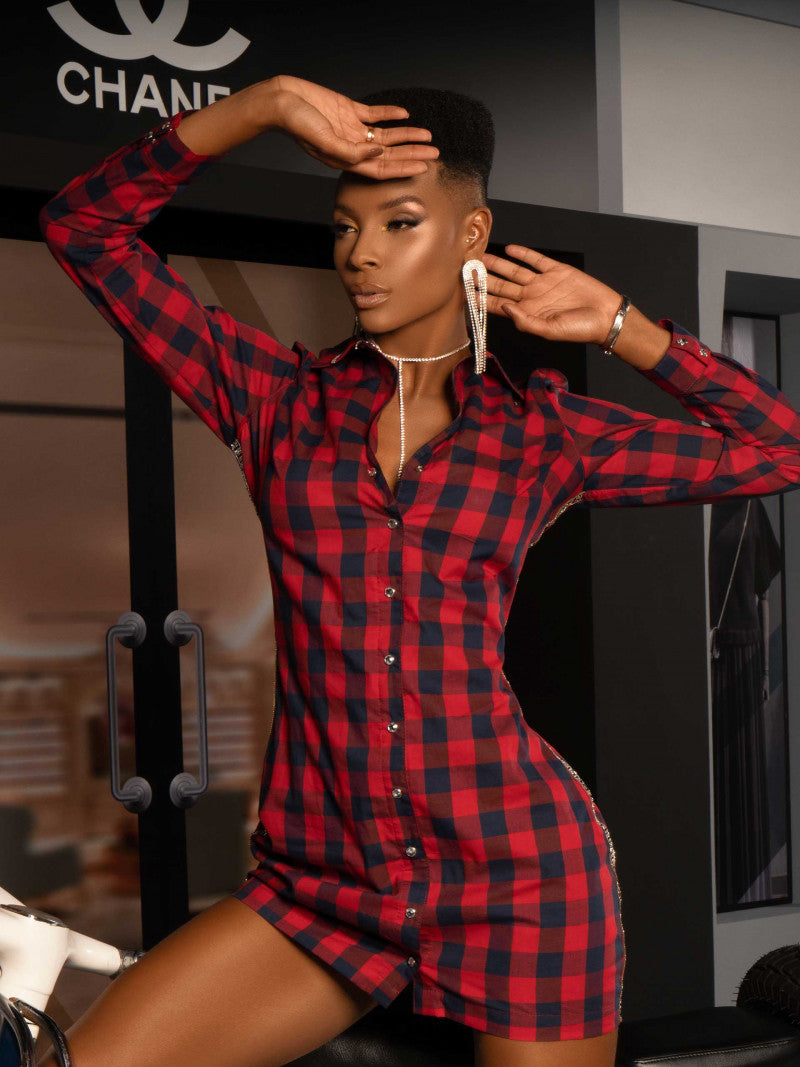 Vestido Camisa M/L Pit Bull Ref 68210