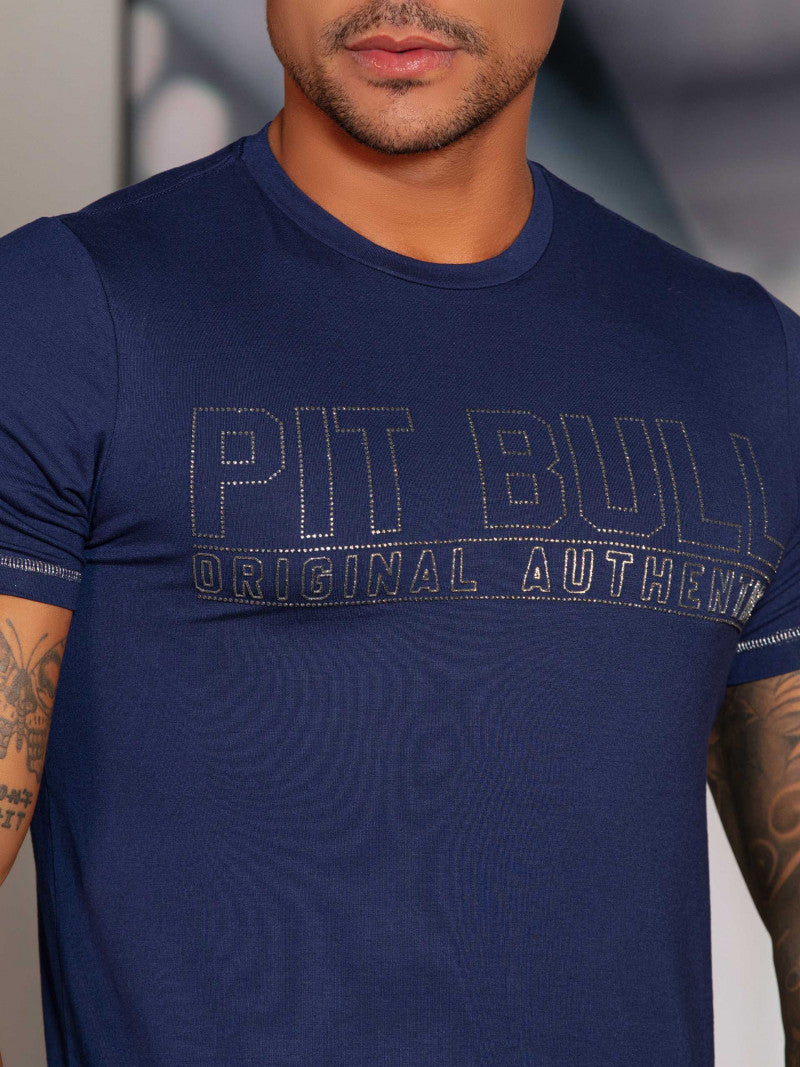 Camiseta Masculina Gola O Pit Bull Ref  68647