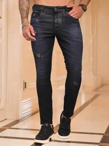 Calça Masculina Confortável e Estilosa com Lavado Escuro Pit Bull Jeans Ref: 87817