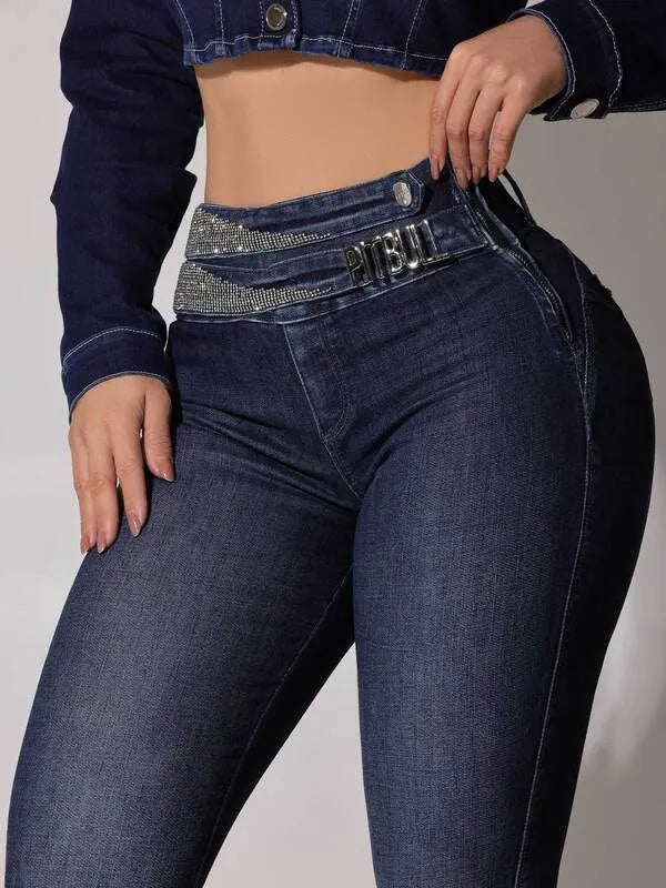 CALÇA JEANS FEMININA SKINNY PIT BULL  Ref: 81109