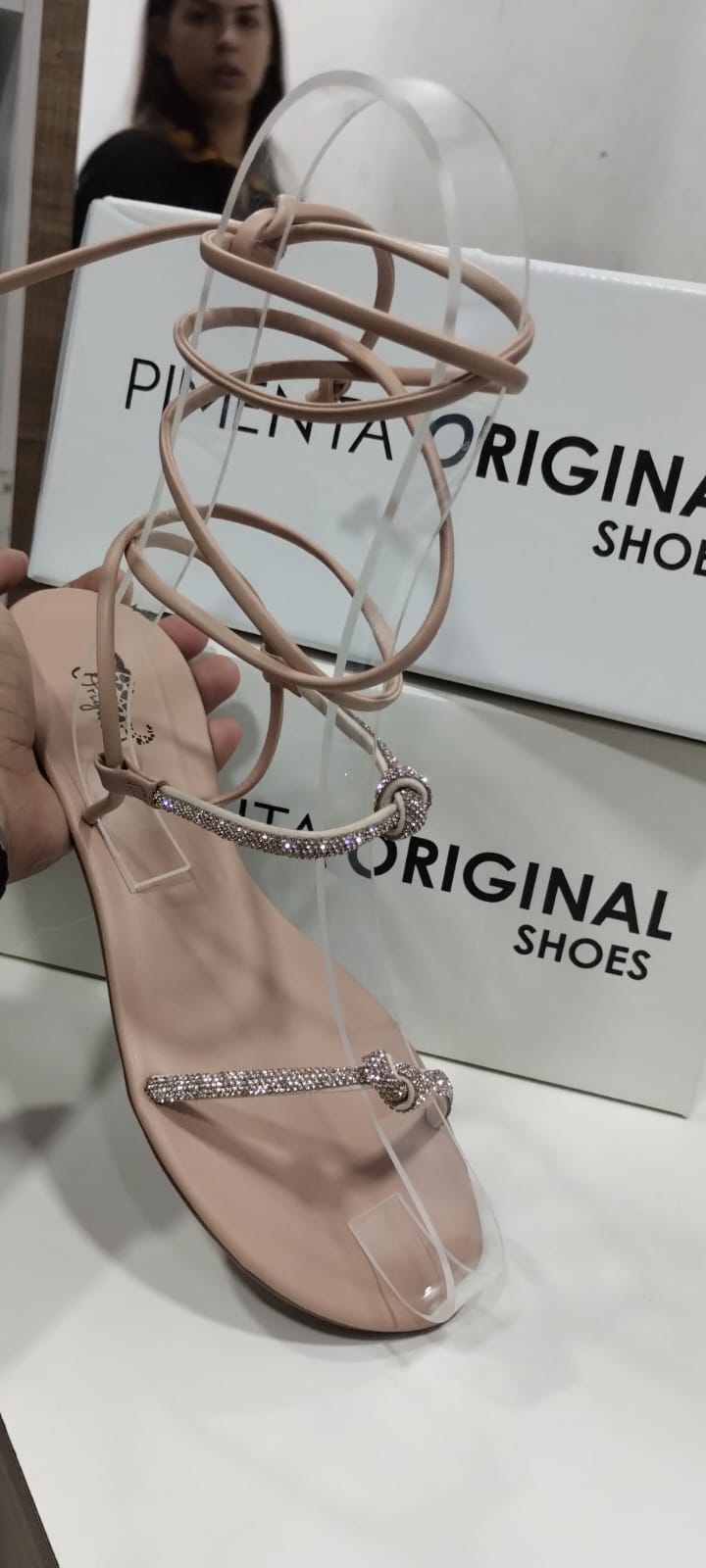 RASTEIRINHA DE STRASS COM AMARRAÇÃO REF 2310