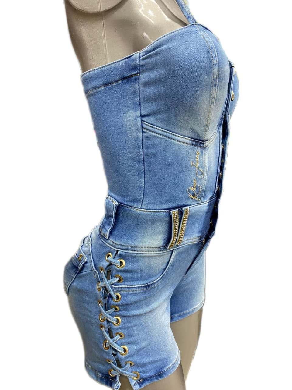 Macaquinho Rhero Jeans Ref 56149