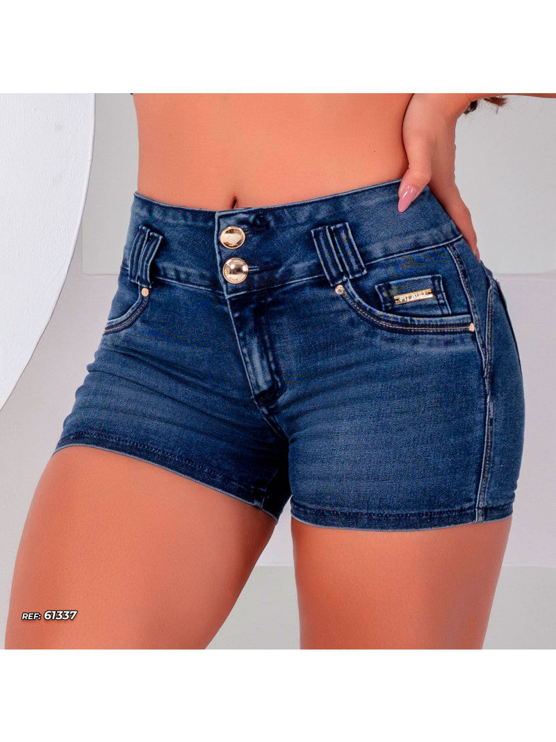 Short Jean Logomania Style Pit Bull Jeans Original Ref 61337