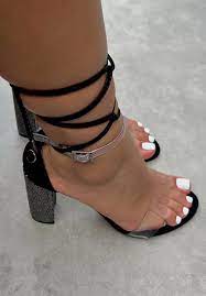 SANDÁLIA SALTO KATY PRETO SAL E PIMENTA REF 1951715