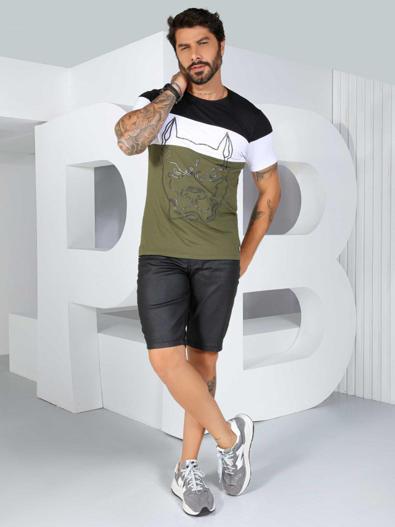 CAMISETA GOLA O PIT BULL JEANS REF 81008